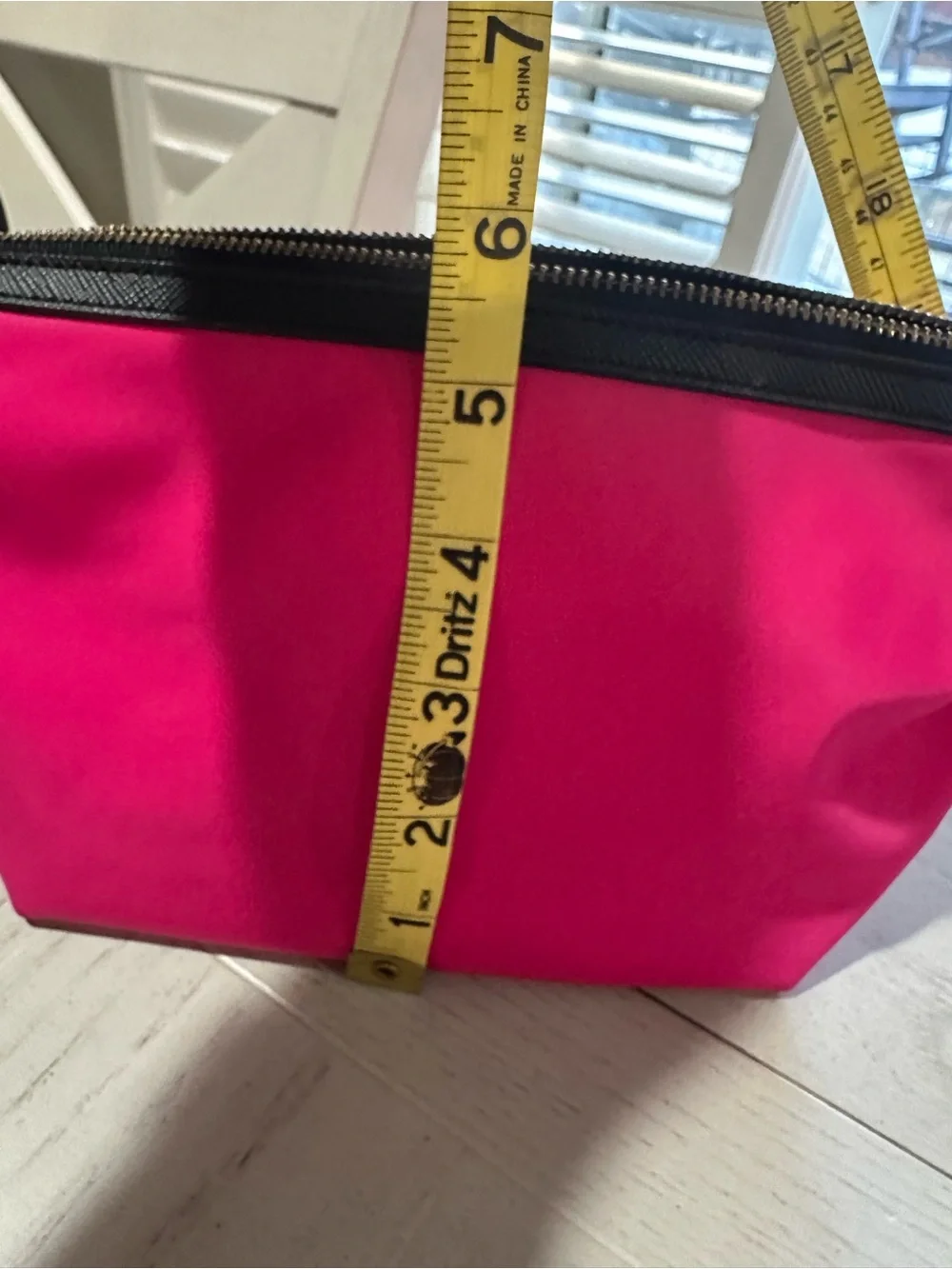kate spade Hot Pink and Black Cosmetic Pouch